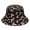 Mushroom and Toadstool Black Pattern-1, variant on Mushroom and Toadstool Black Pattern Bucket Hat, Travel Foldable Hat with Wide Brim & Breathable Fabric, Foldable Design Gifts for Hiking Camping Fishing Beach