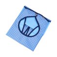 thumbnail image 5 of ROSENICE 1PC Plaid Machine Washable Double Layer Adult Waterproof Bib Mealtime Clothing Protector with Foldable Crumb Catcher, 5 of 5