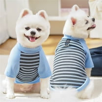 Winter Dog Pullover Sweater Puppy Pajamas,Warm Pet Sweatshirt Clothes With D-Ring For Small Medium Large Dogs Blue L
