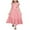 Pink, variant on Girls Tie Back Summer Dresses Cotton Linen Tiered Flutter Sleeve Maxi Dresses Tween Backless Flowy Beach Dress Hot Pink, 8-9 Years