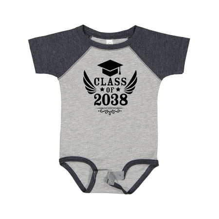 

Inktastic Class of 2038 with Graduation Cap and Wings Gift Baby Boy or Baby Girl Bodysuit