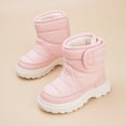 thumbnail image 2 of Quealent Toddler Snow Boots Boys Girls Winter Cold Weather Waterproof Non Slip Warm Shoes for Little Kids Pink for Size 8.5, 2 of 7