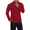 Wine Red, variant on Oudiya Men's Mock Long Sleeve Turtleneck Lightweight Undershirt Thermal Sweater Tops, S-3XL