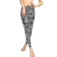 thumbnail image 2 of DISNIMO Camouflage Printed Yoga Pants Leggings for Women, Soft High Waisted Yoga Pants Tummy Control, Stretch Workout Leggings for Yoga Gym, Grey, XL, 2 of 6