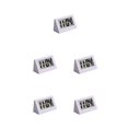 thumbnail image 2 of jesticaly Clock LED Desktop Bedside Digital Display Electronic Clocks Kitchen Living Room Triangular Travel Table Calendar White 5Set, 2 of 6