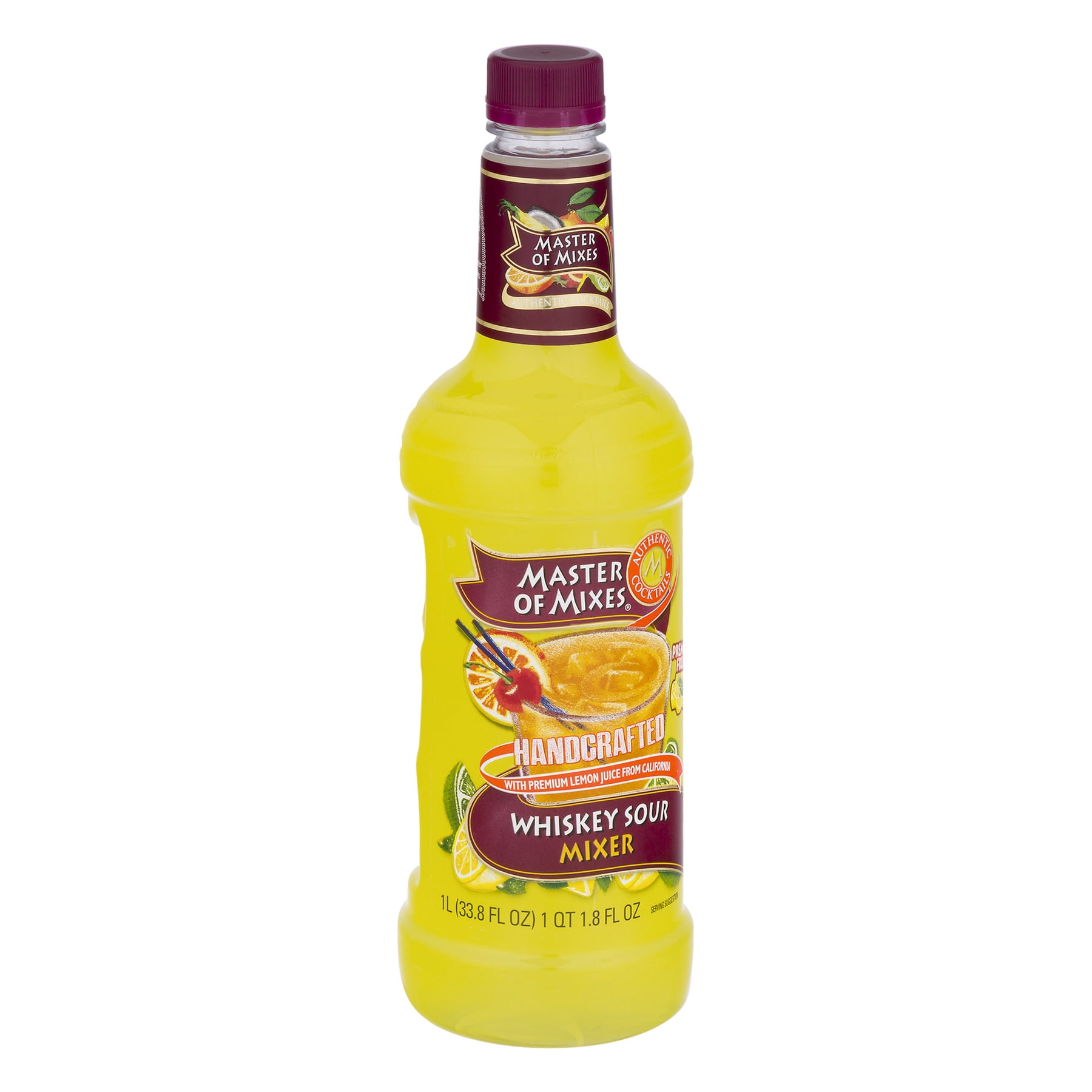 Master of Mixes Whiskey Sour Drink Mixer, 33.8 fl oz - Walmart.com