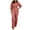 Pink, variant on Hvyesh Women's Plus Size Overalls Jumpsuits One Piece Long Sleeve Wide Leg Long Pant Rompers With Pockets