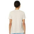 thumbnail image 3 of Bella & Canvas B81006585 Women Relaxed Triblend Short Sleeve V-Neck T-Shirt, Oatmeal Triblend - Large, 3 of 5