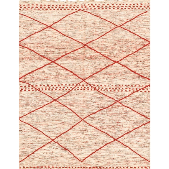 Ahgly Company Indoor Rectangle Abstract Orange Solid Area Rugs, 4' x 6'