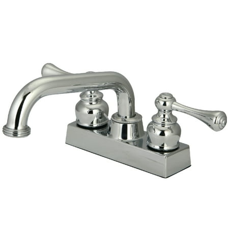 Kingston Brass KB2471BL 4 in. Centerset 2-Handle Laundry Faucet, Polished Chrome