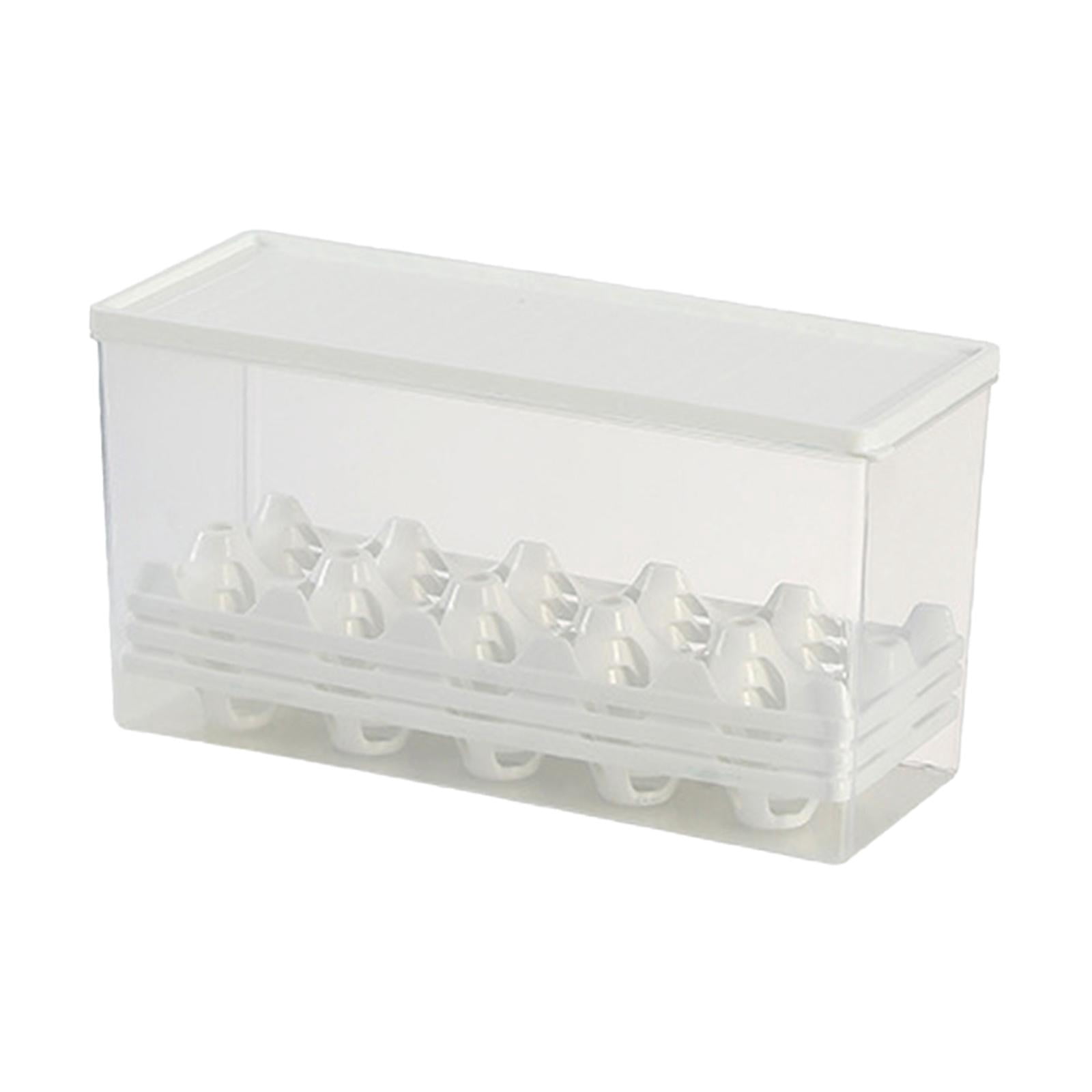 Egg Storage Box Egg Storage Container Portable Space Saver Multipurpose Fresh Storage Household Egg Holder for Countertop Restaurant Pantry 28cmx11cmx14cm