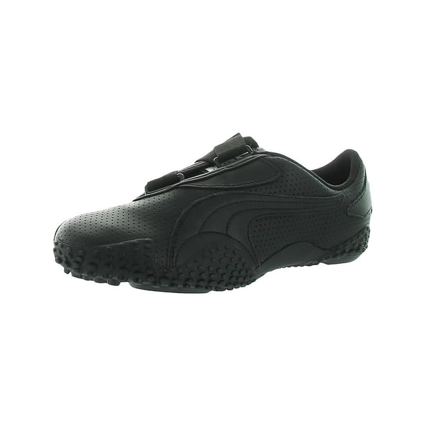 Puma Mens Mostro Perf Leather Running, Training Shoes Black 4 Medium (D) - Walmart.com