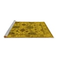 thumbnail image 2 of Ahgly Company Machine Washable Indoor Rectangle Oriental Yellow Traditional Area Rugs, 5' x 7', 2 of 4