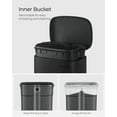 thumbnail image 5 of Trash Can with Lid, 8 Gallon Garbage Can, Stainless Steel Small Waste Bin with Step Pedal and Inner Bucket, Soft Close, Kitchen, Black, 5 of 8