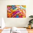 thumbnail image 3 of Elephant Stock Fluid Marble Abstract Wall Art - Horizontal Canvas Wall Art - Living Room Wall Decor - Abstract Canvas - Turquoise And Orange Decor - 12" x 8", 3 of 8