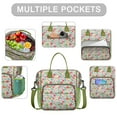 thumbnail image 2 of Pioneer Flower Floral Print Pattern Womens Lunch Box for Work,Insulated Large Lunch Bag for Tween and Teen,Loncheras Para Mujer,Leakproof Adult Lunch Bag for Work,Beach,Travel,Picnic,Camping, 2 of 7