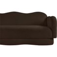 thumbnail image 4 of Bowery Hill Contemporary Soft Brown Teddy Durable Fabric Sofa, 4 of 17