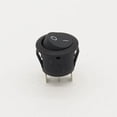 thumbnail image 6 of Black Round Rocker Switch Rated AC/DC SPDT On/Off Car Appliance 3/4" Opening, 6 of 6