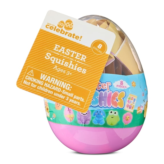 Squishie Toys, Multicolor, 8 Count, Easter by Way To Celebrate