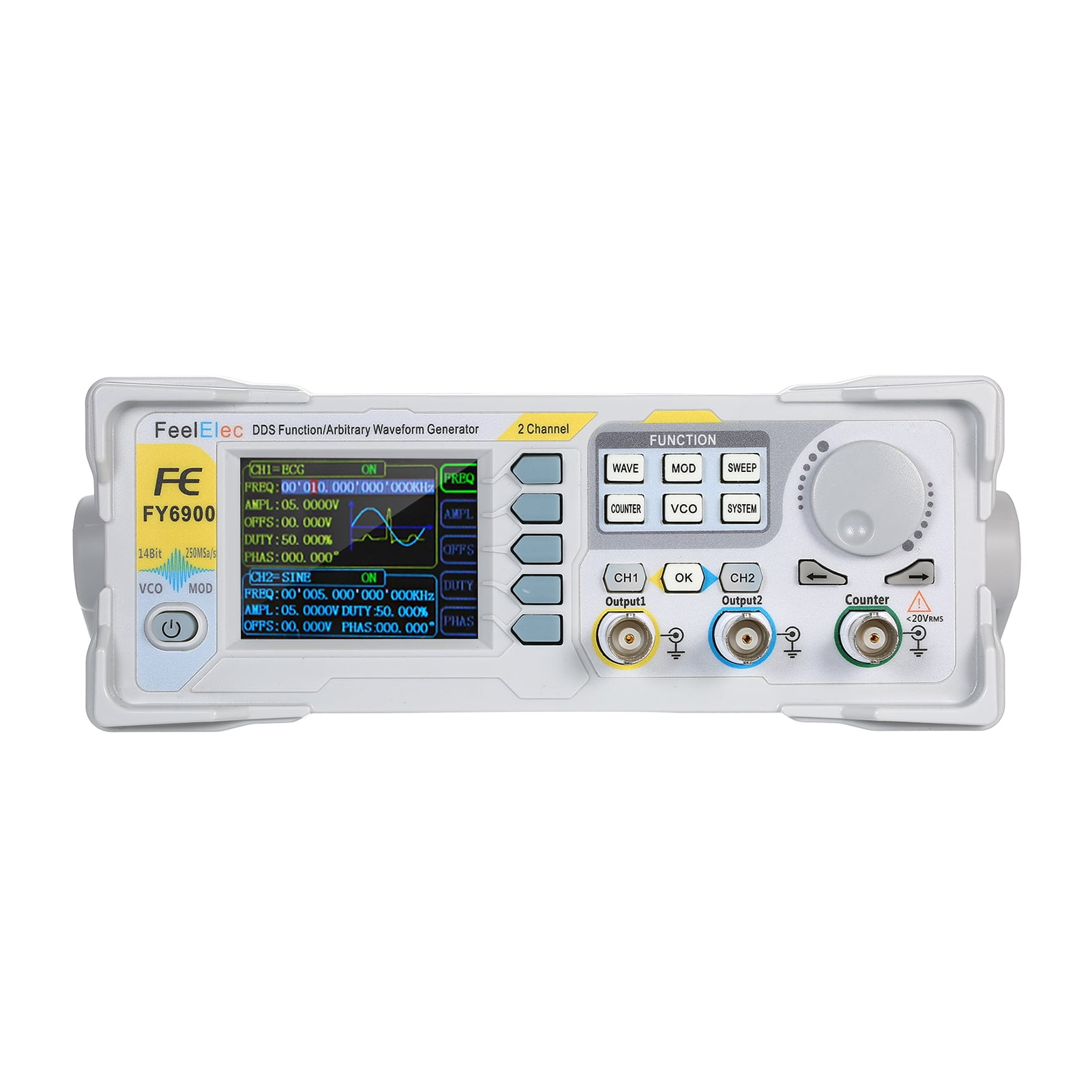 Shinysix Signal Generator,250MSa/s Meter VCO Source 250MSa/s Meter DDS DDS Dual-channel 20MHz Meter VCO Burst Function Source 250MSa/s DDS Dual-channel Function Dual-channel Function Source DDS DDS