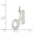 thumbnail image 2 of Collier Pendentif Monogramme Initiale Lettre A en Argent Sterling 925, 2 of 6