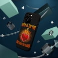 thumbnail image 3 of DistinctInk Tough Case for Apple iPhone 15 PRO (6.1" Screen), Compatible with MagSafe Charging - Faith Is Fire Light Flames, 3 of 6