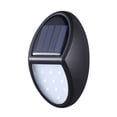 thumbnail image 2 of Luces Solares Lámpara solar de pared con 10 LED, impermeable, para valla de jardín exterior, con luz blanca cálida (negra) JASKFLY, 2 of 9