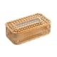 thumbnail image 3 of Dispensador de pañuelos faciales rectangular decorativo de metal con soporte para caja de pañuelos. Estilo A, 3 of 9