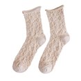 thumbnail image 3 of Dyfzdhu Women New Socks Rolled Edge National Wind Tube Socks Japanese Retro Socks, 3 of 3