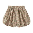 thumbnail image 2 of Girls Summer Shorts for Toddlers and Kids Elastic Waist Comfortable Outdoor Play Shorts for Baby Girls 12 Months to 5 Years Cotton, 2 of 4
