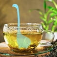 thumbnail image 2 of Home Office Loose Leaf Tea Infuser Steeper Cute Shape Silicone Tea Leaf Strainer Filter AccessoryBlue, 2 of 6