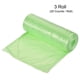 thumbnail image 3 of Uxcell Bolsas de Basura Pequeñas de 4-6 Galones, Forros para Cestos de Desechos Verdes, 60 Cuentas / 3 Rollos, 3 of 5