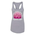 thumbnail image 2 of Wild Bobby Cancer Messed With the Wrong Girl Breast Cancer Awareness Women Racerback Tank Top, Heather Grey, Medium, 2 of 6