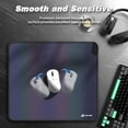 thumbnail image 3 of Mouse Pad with Stitched Edge,Rainbow Film,Non-Slip Rubber Base, Premium-Textured and Waterproof Mousepad for Laptop, Computer, PC-Grey, 3 of 9