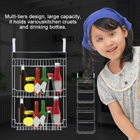 Multi Tiers Over The Door Cabinet Hanging Basket Storage Rack