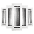 thumbnail image 4 of Prima Decorative Hardware Cast Aluminum Floor Register Size 3″ X 10″ VR109 Pack of 5 - Black, No Holes, 4 of 13