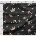 thumbnail image 2 of Soimoi Floral Vintage Printed,Cuddle Minky Fabric, Sewing Fabric By The Yard 56 Inch Wide,Decorative Plush Soft Fabric, Baby Garments, Toys And Blankets, Black, 2 of 5