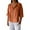 B-Orange, variant on Fashion Womens Summer Linen Shirt Roll-Up Long Sleeve Tops Button Irregular Tunic Pockets Blouse Tops