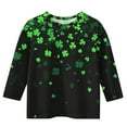 thumbnail image 4 of St.Patrick's Day Agkizg Toddler Baby Girls Summer Tops, Short Sleeve T-shirt for Kids, Toddler Girls 3/4 Sleeve Blouse Tee Children Green Printing Crewneck T Shirts, Sizes 7-8 Years, 4 of 5