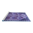 thumbnail image 2 of Ahgly Company Machine Washable Indoor Rectangle Persian Blue Traditional Area Rugs, 7' x 10', 2 of 4