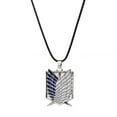 thumbnail image 1 of Collier Personnage d'Anime Attack on Titan Collier Pendentif Logo du Corps d'Enquête, 1 of 7