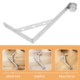 thumbnail image 3 of CIMAXIC 2Pcs Stainless Steel Pole Holders With Heavy Duty Support Design For Closet Use, 3 of 8