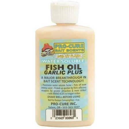 Pro-Cure 4 oz Water Soluble Bait Oil, Garlic