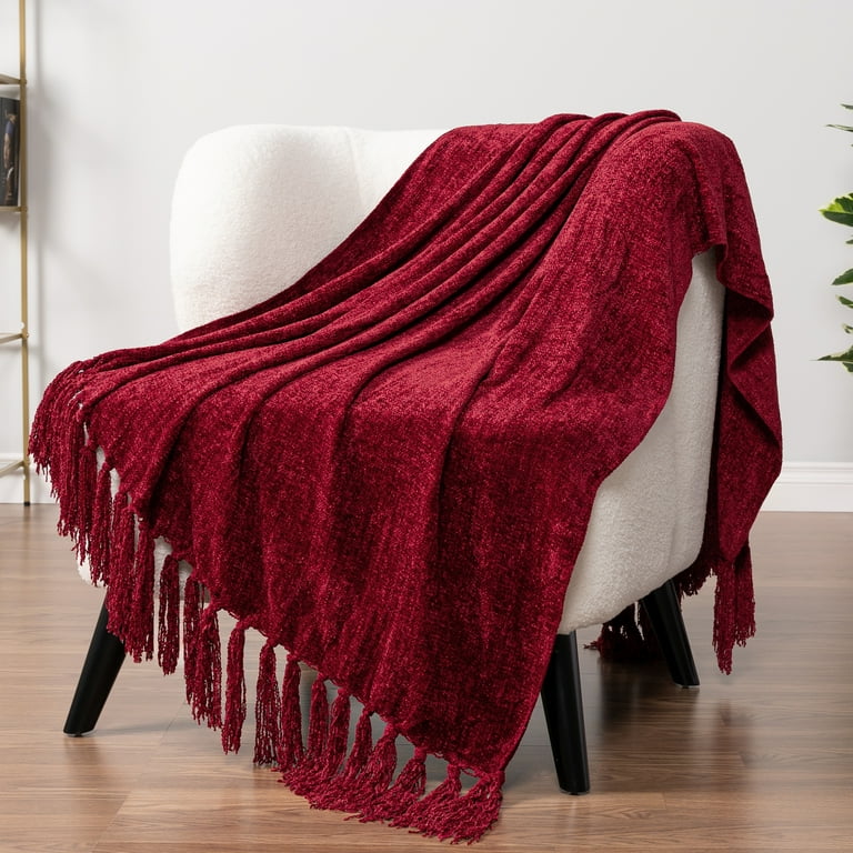 Deep red blanket hotsell