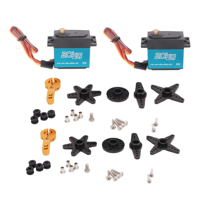Servofor RC Car, 2 Piezas 20 kg RC Servo Motor Servo Calidad Premium