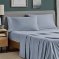 thumbnail image 6 of Mainstays 100% Cotton Dreamy Soft 2‑Pack 220 Thread Count Brushed and Washed Sateen Cotton King Pillowcases, Placid Blue, 6 of 8