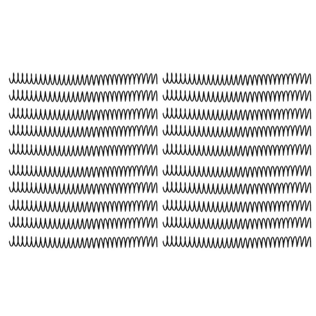 Plastic Spiral Binding Coils 3/4in, Binding Spirals 20Pcs Aging Resistant Page Turning Reusable For A4 A5 Notebook For Students Black