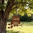 thumbnail image 5 of Eolstice Metal Owl Hanging Ornament, Ironwork Wall Sculpture, Vintage Garden Decor, For Terrace Home Porch Tree Indoor Outdoor, 5 of 6