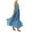 A-Blue, variant on Women Striped Sleeveless Maxi Dress Swing Cutout Midi Dress Backless Smocked Spaghetti Strap Boho Flowy Sundress