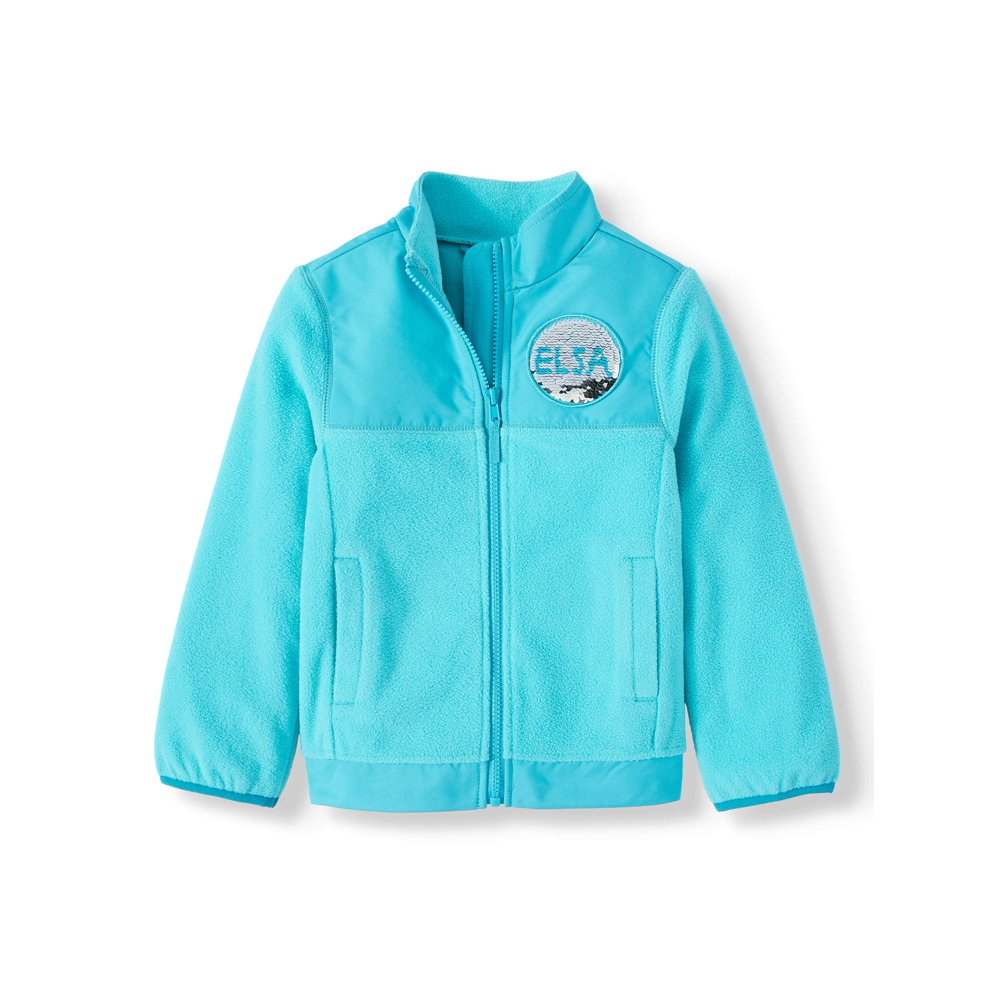 Disney Frozen Frozen Girls Reversible Flip Sequin Polar Fleece Jacket